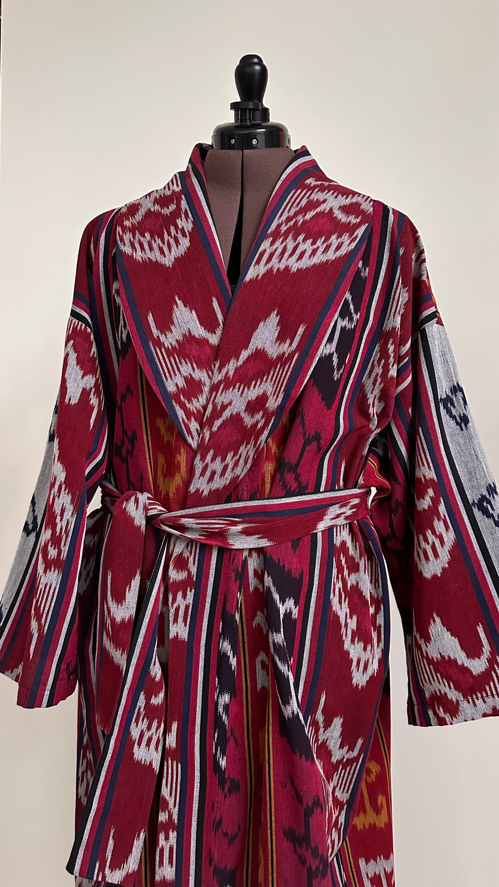 Rania Kimono - Red Ikat