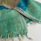 Omslagdoek yak wol - groen blauw bruin