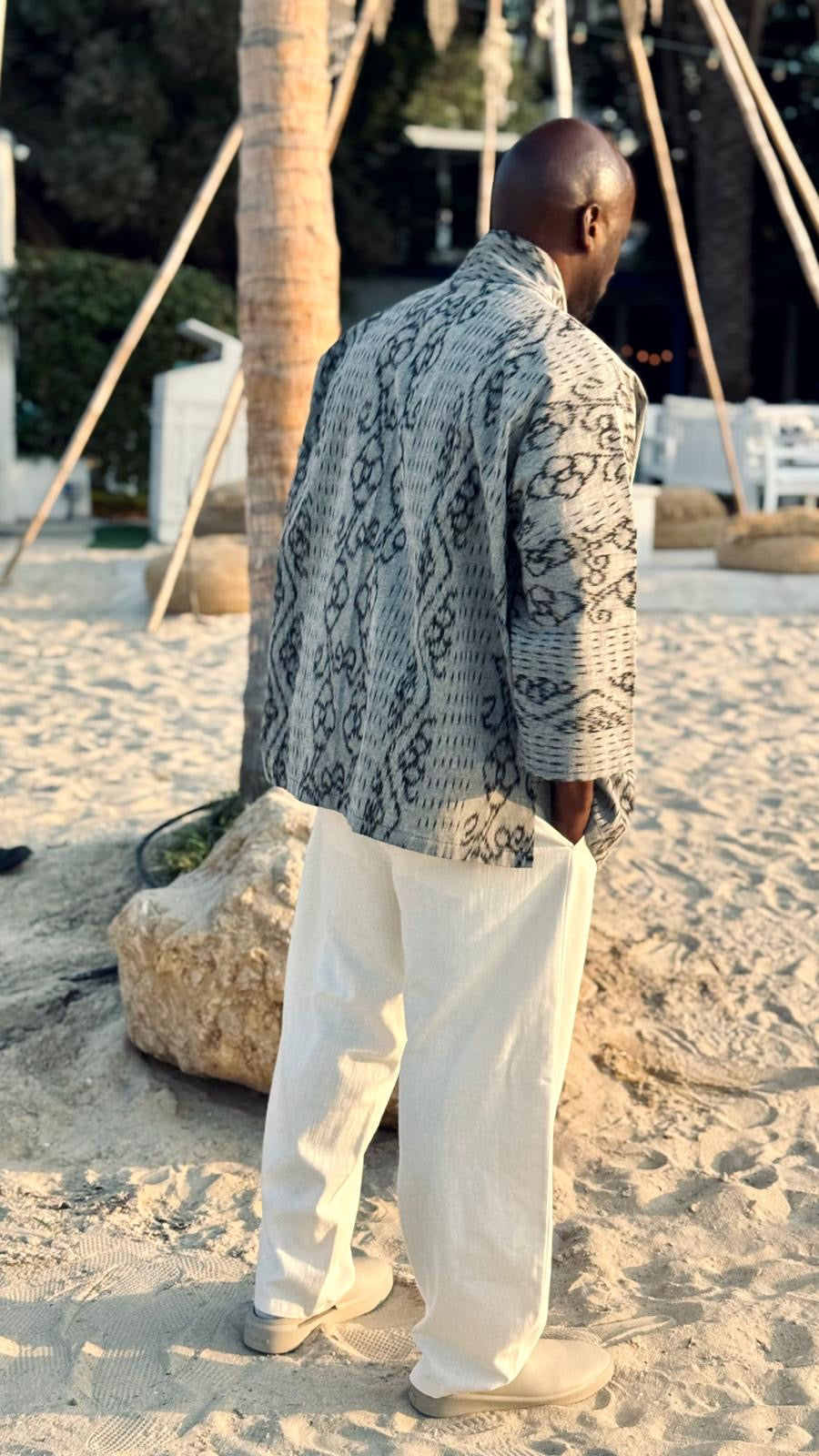 Raya Kimono - Light Grey