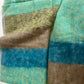 Omslagdoek yak wol - groen blauw bruin