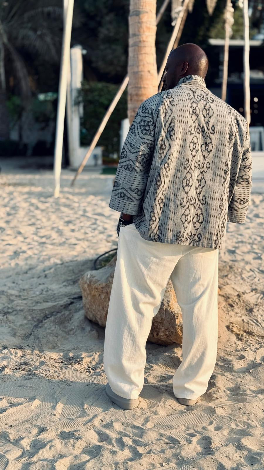 Raya Kimono - Light Grey