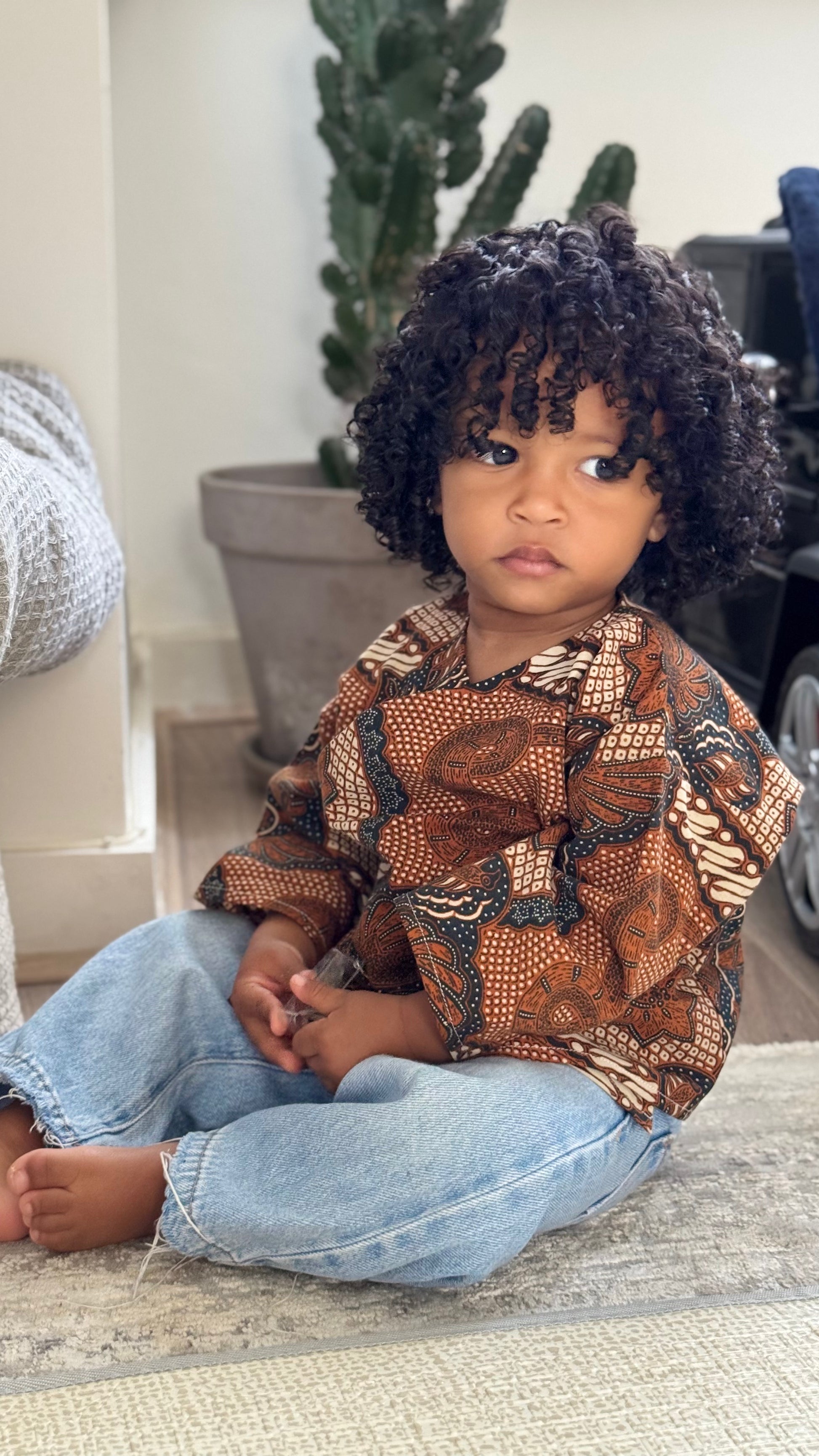 KIDS BATIK KIMONO TOP