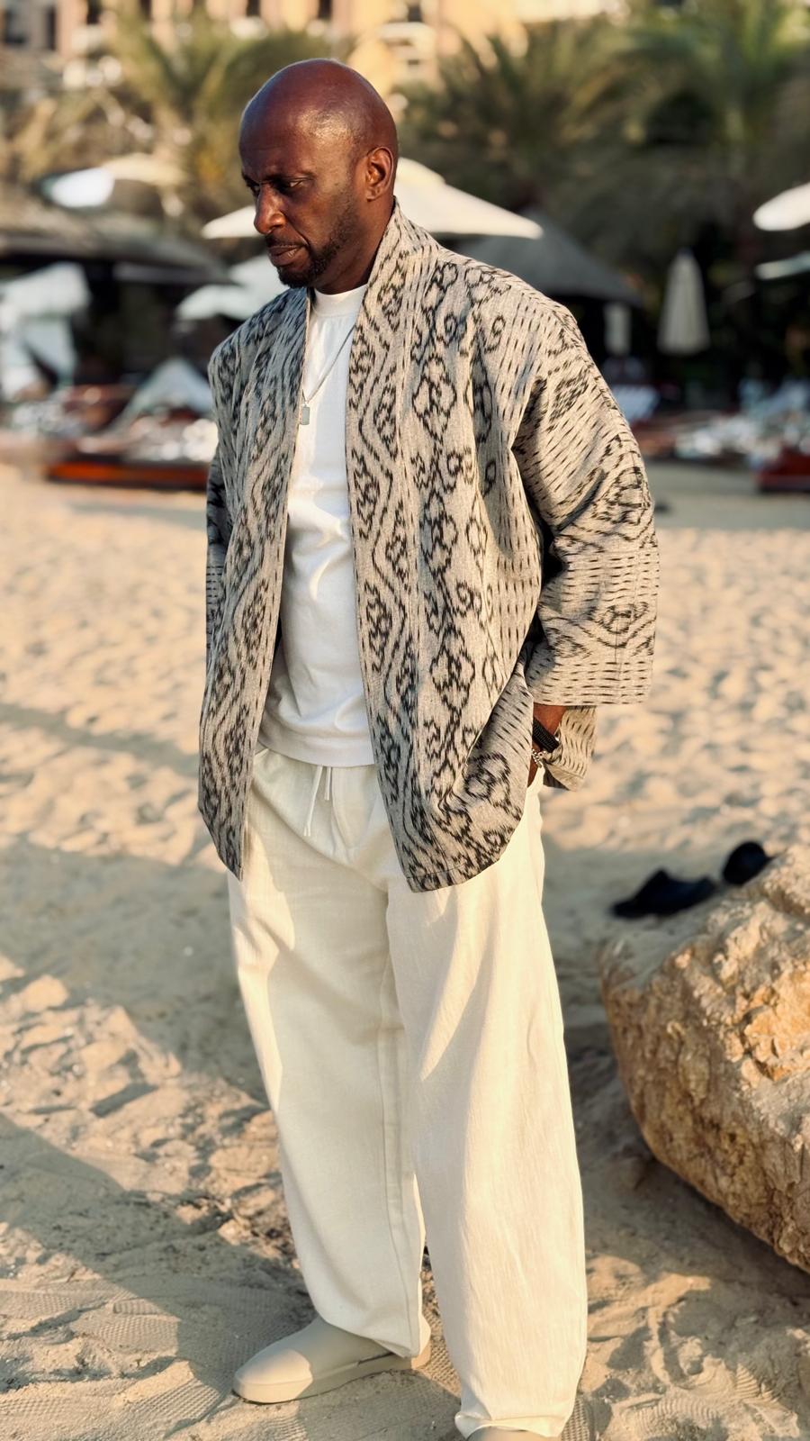 Raya Kimono - Light Grey