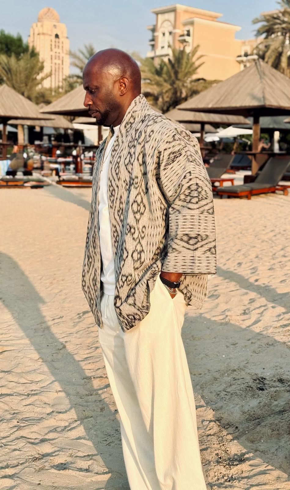 Raya Kimono - Light Grey