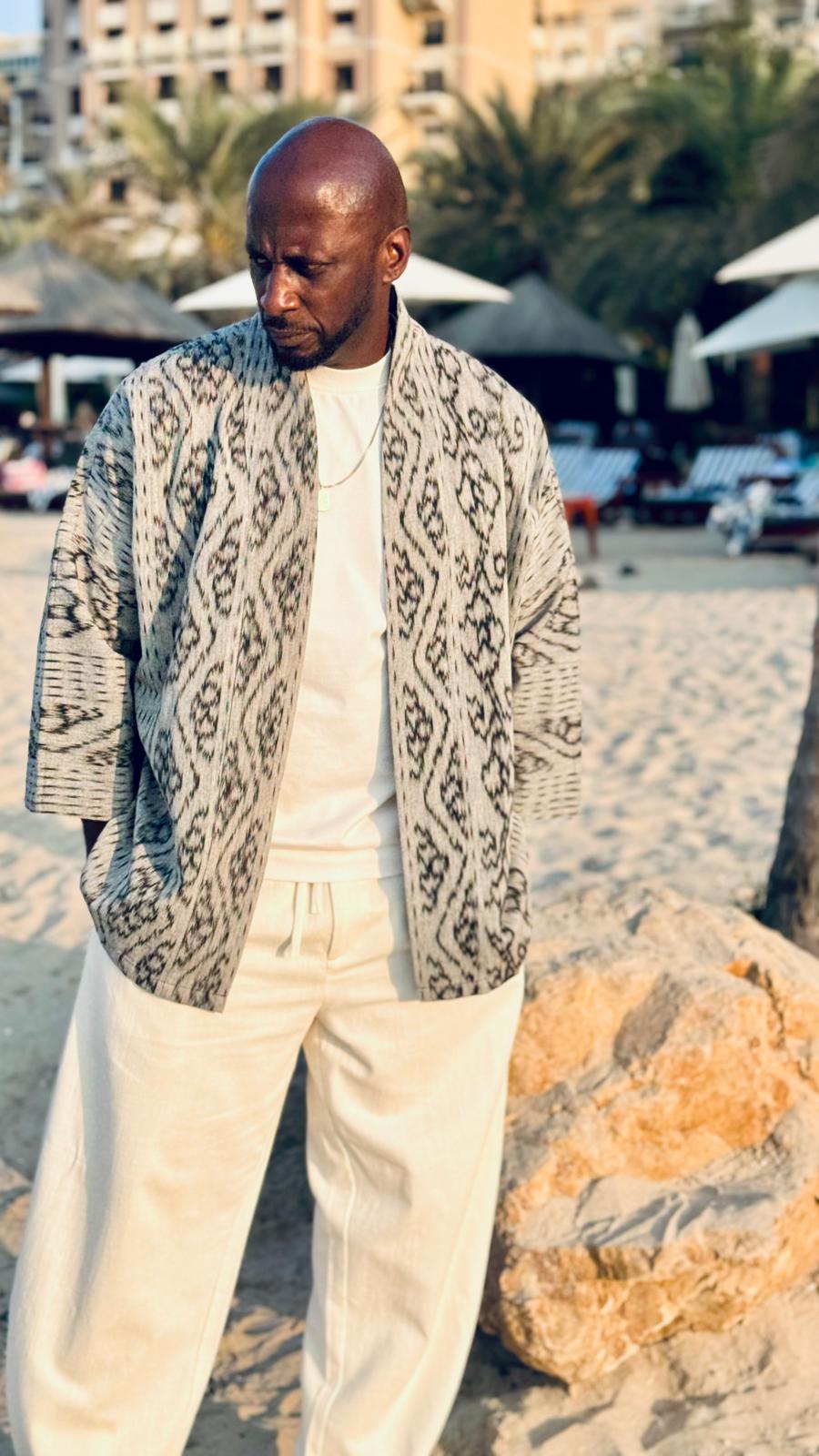 Raya Kimono - Light Grey