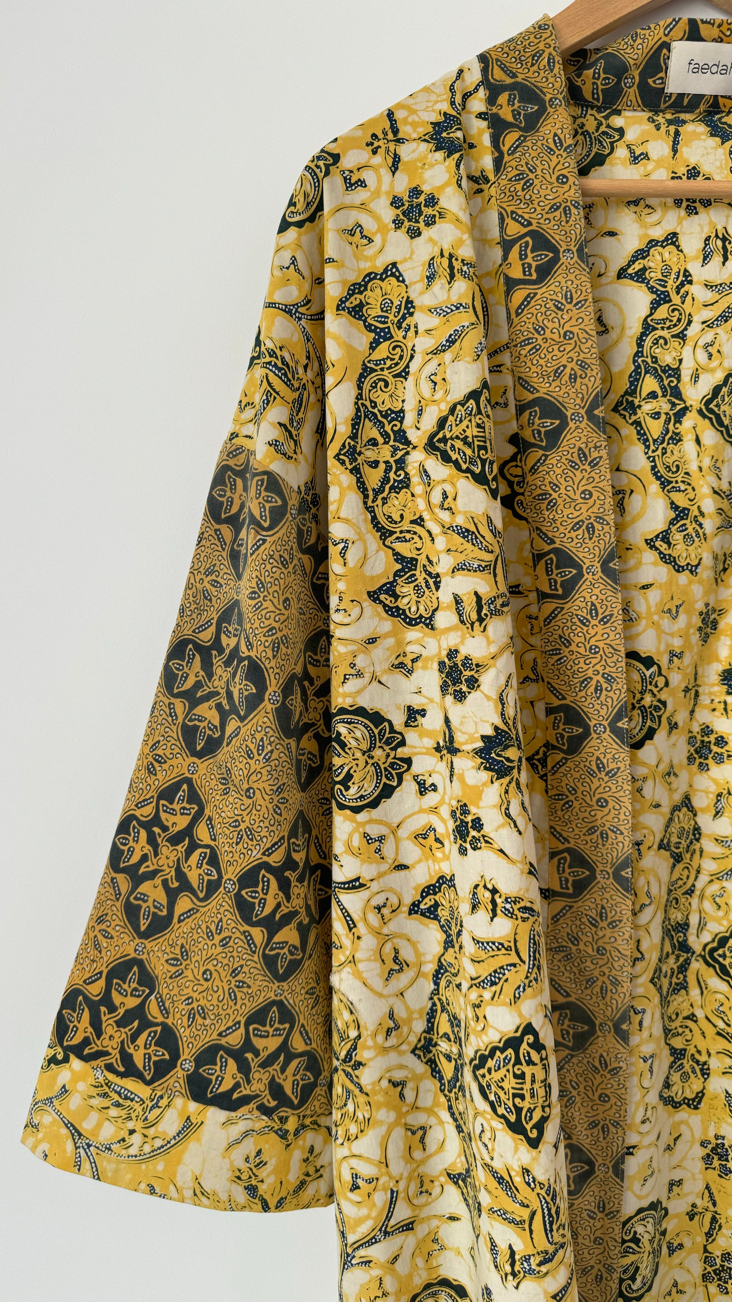 Santai Solo Kimono - Batik Yellow