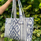 The faedah City Bag - Beige/Blauw