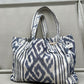 The faedah City Bag - Beige/Blauw