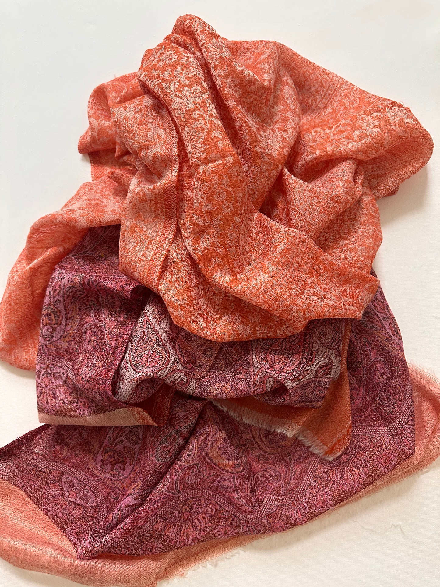 Shawl Cashmere - Orange