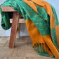 Blanket yak wol - orange green