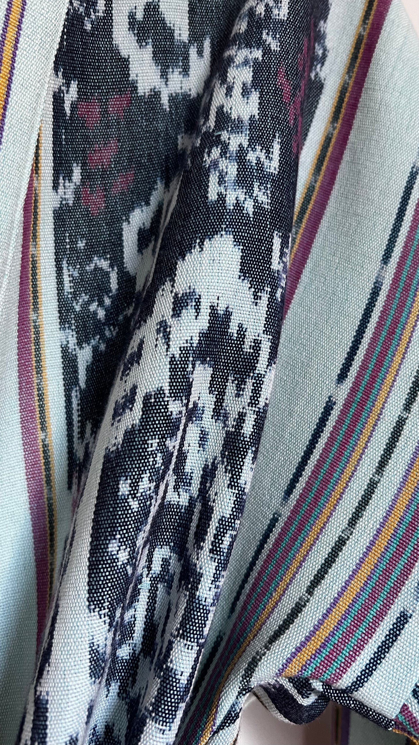 Santai Kimono - Lichtblauw Ikat