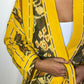 Santai Kimono - Yellow Ikat