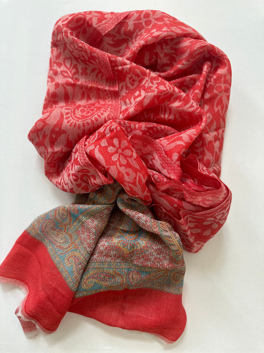 Shawl Cashmere - Red